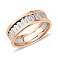Кольцо из красного и белого золота (арт. 1401005бка) – изображение 1