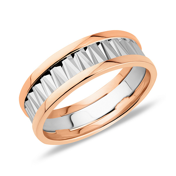 Кольцо из красного и белого золота (арт. 1401005бка) – изображение 1