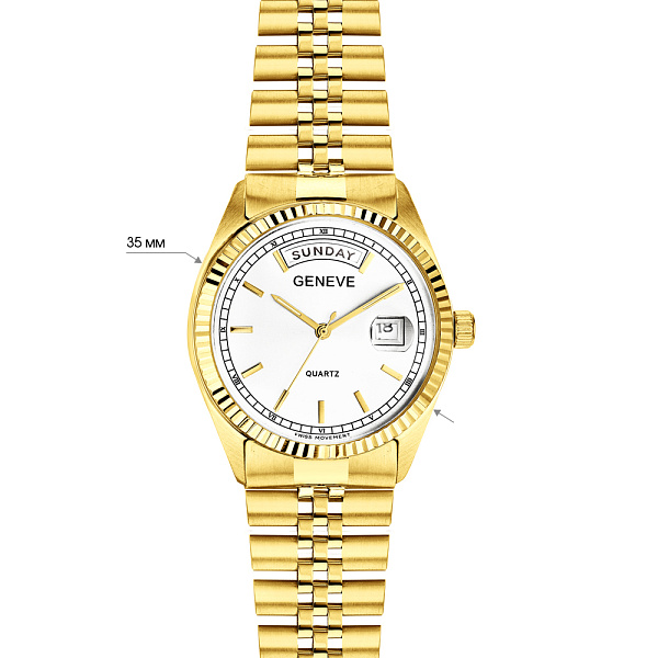 Массивные часы из золота (арт. 260182жб) – изображение 4