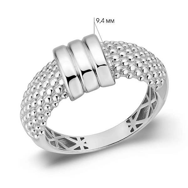 Золотое кольцо без камней (арт. 156721б) – изображение 6