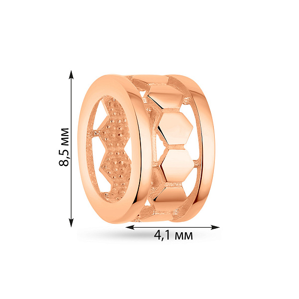 Шарм из красного золота  (арт. 424590) – изображение 2