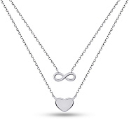 Серебряное многослойное колье (арт. 7507/2230)