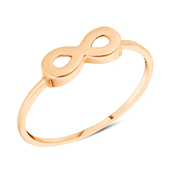 Кольцо «Бесконечность» из красного золота (арт. 154669)