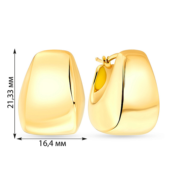 Золоті сережки Francelli (арт. е105585ж) – зображення 3