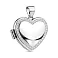 Срібна підвіска Серце для фотографії з фіанітами (арт. 7503/4493) – зображення 1