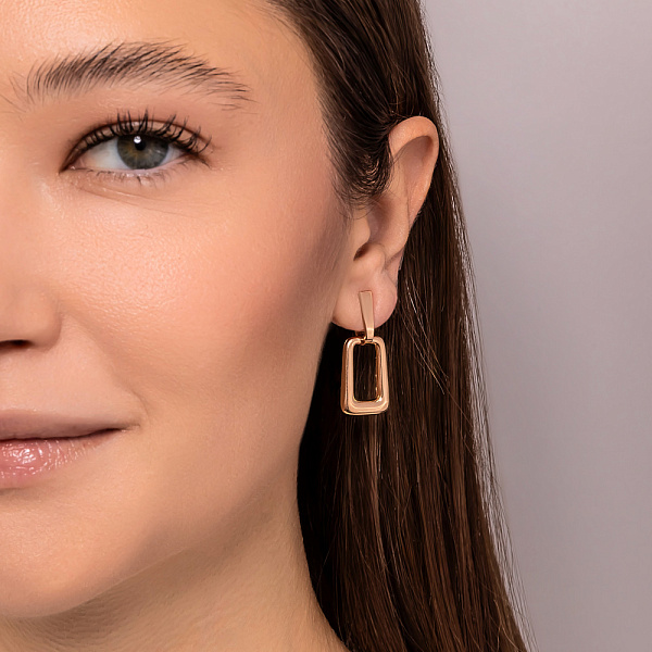 Серьги из красного золота (арт. 111328) – изображение 4