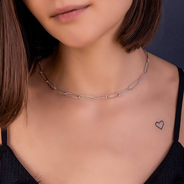 Колье Francelli из белого золота (арт. 352413б) – изображение 2