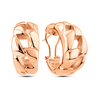 Серьги из красного золота без камней  (арт. 1091740)