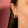 Серьги-кольца из красного золота (арт. 1091713/15) – изображение 2