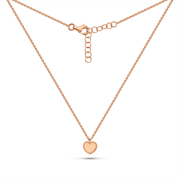 Золотое колье Сердце (арт. 353001) – изображение 2