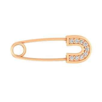 Золота шпилька з діамантами (арт. Ш011612)