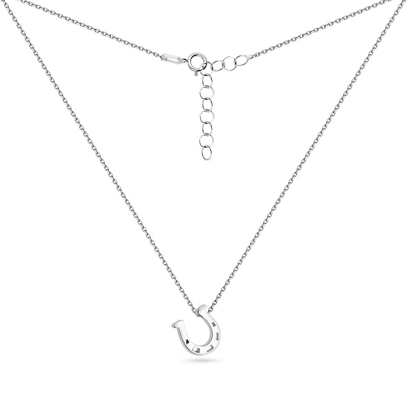 Колье "Подкова" из серебра (арт. 7507/1410) – изображение 2