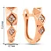 Серьги из красного золота с фианитами (арт. 1091394) – изображение 4