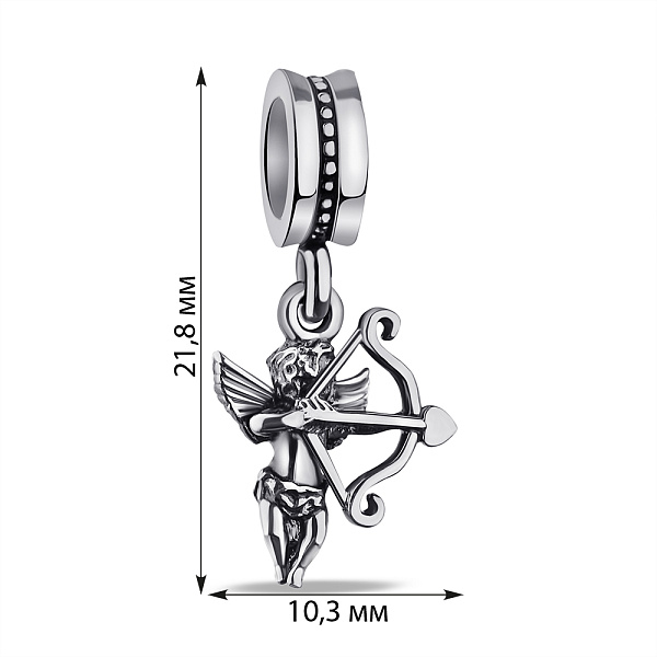 Срібний підвіс-шарм Купідон (арт. 7903/3100610) – зображення 2