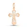 Крестик из красного золота с распятием (арт. 529311) – изображение 1