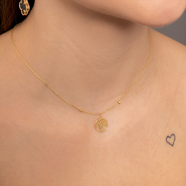 Колье из золота Дерево жизни (арт. 352510ж) – изображение 3