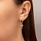 Золотые серьги с крестиками (арт. 1101098) – изображение 3