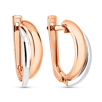 Фото Золоті сережки без каменів (арт. 110170)