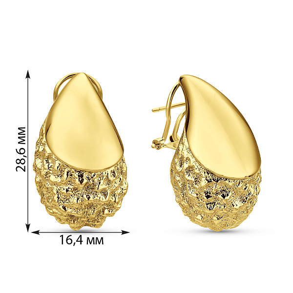 Золотые серьги Francelli (арт. е1091768ж) – изображение 6