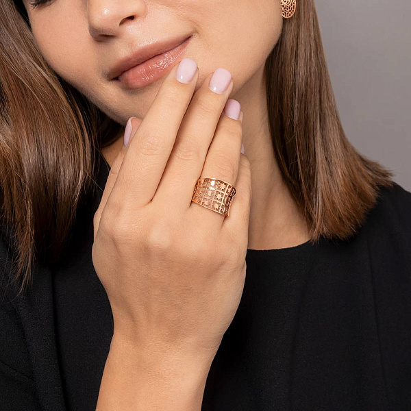 Золотое кольцо без вставок (арт. 140705) – изображение 3