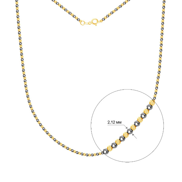 Золотое колье (арт. 351444жгм) – изображение 2