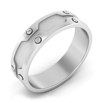 Каблучка з білого золота (арт. 1401081бм)