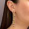 Длинные золотые серьги Francelli (арт. 1091789жкр) – изображение 2