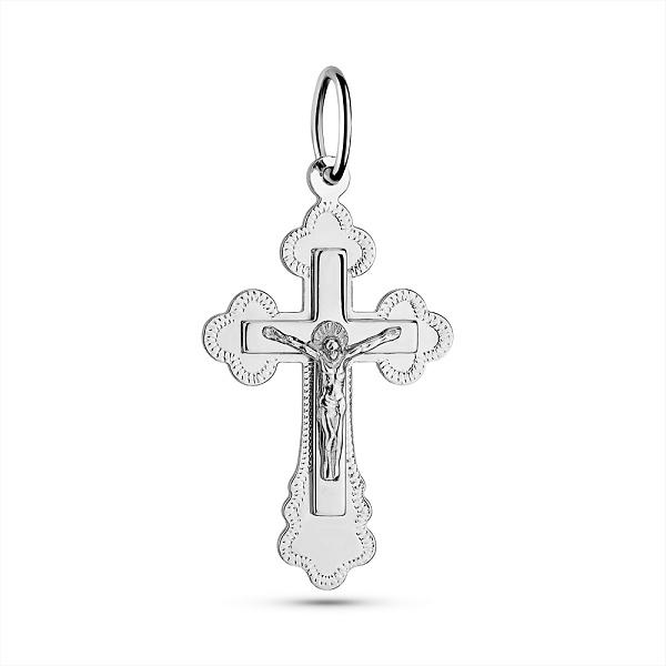 Серебряный крестик с распятием (арт. 7504/2-8082.0.2) – изображение 1