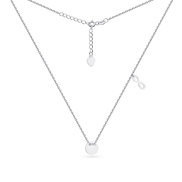 Серебряное колье без камней (арт. 7507/1132) – изображение 2