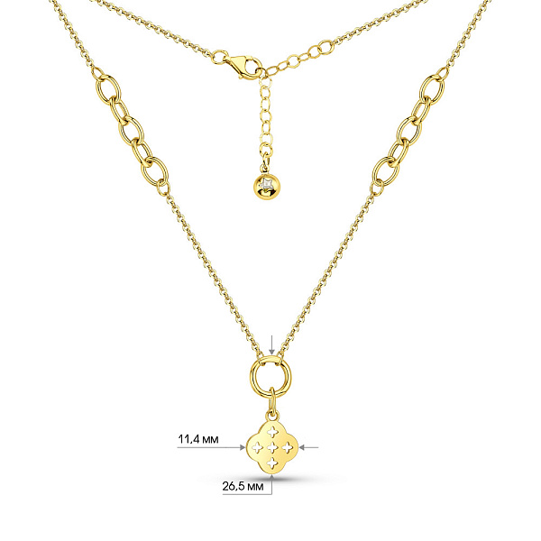 Кольє з жовтого золота (арт. 352679ж) – зображення 5