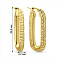 Сережки з жовтого золота Francelli (арт. е1091843/40ж) – зображення 3