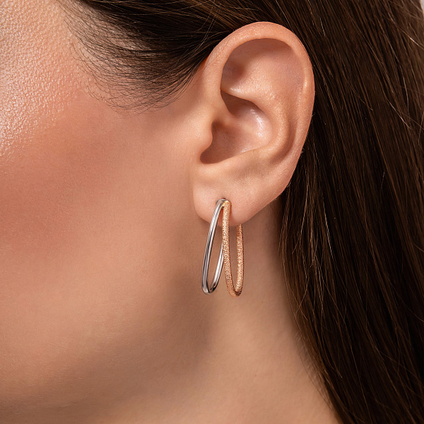 Золотые серьги-кольца (арт. 1091895/30кб) – изображение 3