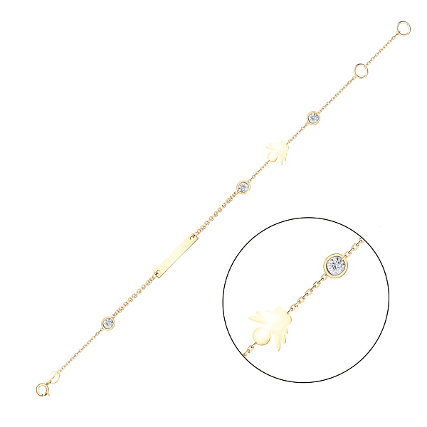 Золотой браслет с фианитами (арт. 324060ж) – изображение 1