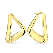 Фото Серьги Francelli из желтого золота без камней (арт. е108927ж)