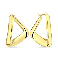 Сережки Francelli з жовтого золота без каміння (арт. е108927ж)