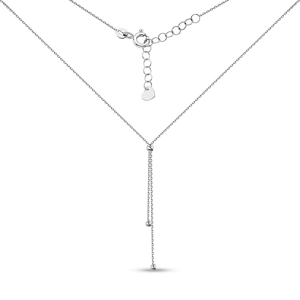 Кольє з білого золота (арт. 360180б) – зображення 2