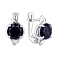 Серебряные серьги с сапфиром (арт. 7502/2073499Спс) – изображение 1