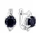 Серебряные серьги с сапфиром (арт. 7502/2073499Спс) – изображение 1