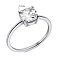 Серебряное кольцо с фианитом (арт. 7501/7030) – изображение 2