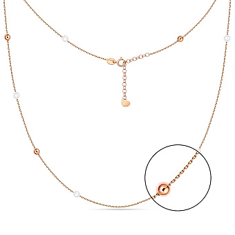 Колье из золота с жемчугом (арт. 351927прлб)