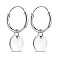 Серьги из серебра без камней (арт. 7502/9580/15) – изображение 1