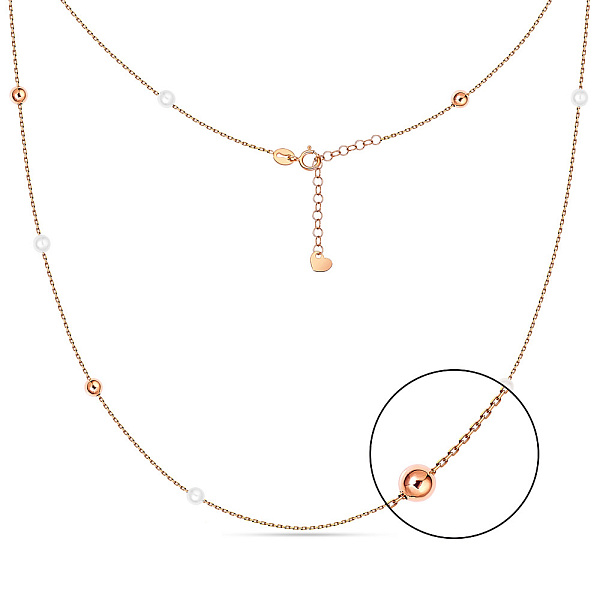 Колье из золота с жемчугом (арт. 351927прлб) – изображение 1