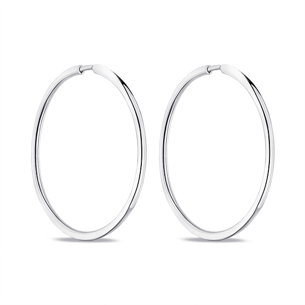 Серебряные серьги-кольца (арт. 7502/1-5004.0.2) – изображение 1