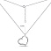 Серебряное колье Сердце без камней (арт. 7507/1839) – изображение 3