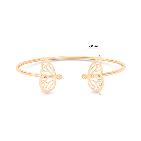 Золотой браслет Бабочки (арт. 341333) – изображение 5