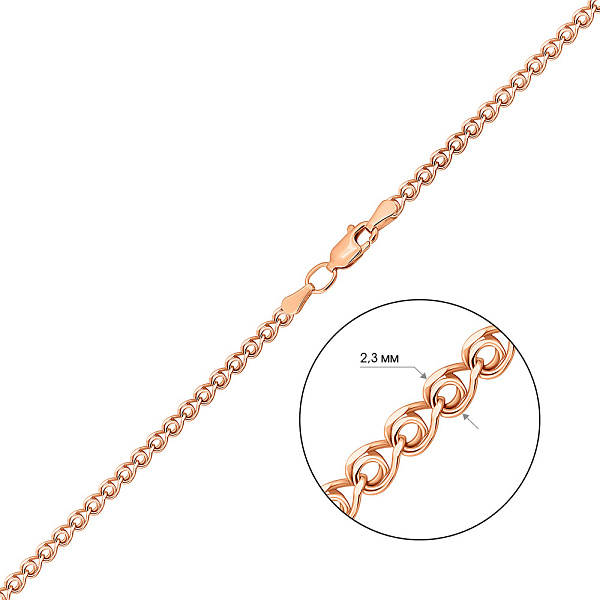 Золотая цепочка плетения Лав (арт. 302002) – изображение 3