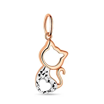 Кулон з золота з родіюванням (арт. 424416р)