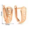 Сережки из красного золота Олимпия (арт. 109645) – изображение 2