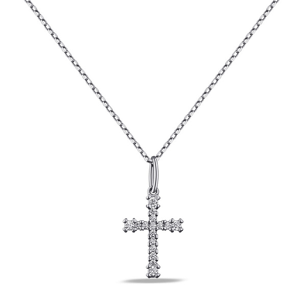 Серебряное колье с крестиком (арт. 7507/2058) – изображение 1