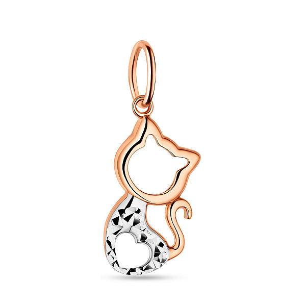 Кулон из золота с родированием (арт. 424416р) – изображение 1